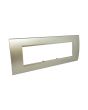 Placca 7 Posti Grigio Chiaro Compatibile Living Light - Tot Electric