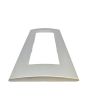 Placca 7 Posti Grigio Chiaro Compatibile Living Light - Tot Electric