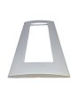 Placca 7 Posti Silver Compatibile Living Light - Tot Electric