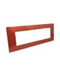 Placca 7 Posti Rosso Corallo Compatibile Vimar Plana - Tot Electric