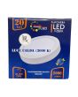 Plafoniera LED 20W Rotonda Ø206mm - 3000K, 2000 LM, Risparmio Energia
