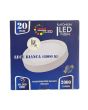 Plafoniera LED 20W Rotonda Ø206mm - 6000K, 2000 LM, Risparmio Energia