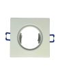 2x Portafaretto GU10/MR16 Quadrato Fisso 8.2x8.2cm - Bianco