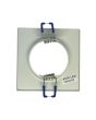 2x Portafaretto GU10/MR16 Quadrato Fisso 8.2x8.2cm - Bianco