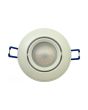 Portafaretto GU10/MR16 Rotondo Orientabile Ø85mm Esterno - Bianco