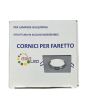 2x Portafaretto GU10/MR16 Quadrato Fisso 8.2x8.2cm - Cromo Lucido
