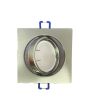 2x Portafaretto GU10/MR16 Quadrato Orientabile 8.2x8.2cm - Nickel