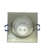 2x Portafaretto GU10/MR16 Quadrato Orientabile 8.2x8.2cm - Nickel