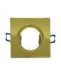 2x Portafaretto GU10/MR16 Quadrato Fisso 8.2x8.2cm - Oro Lucido
