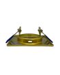 2x Portafaretto GU10/MR16 Quadrato Fisso 8.2x8.2cm - Oro Lucido