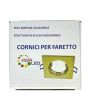 2x Portafaretto GU10/MR16 Quadrato Fisso 8.2x8.2cm - Oro Lucido