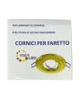 2x Portafaretto GU10/MR16 Rotondo Orientabile Ø85mm - Oro Lucido