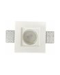 Portafaretto In Gesso Incasso Quadrato GU10 10 x 10 x 3,5 cm