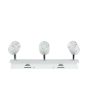 Applique Portafaretto Triplo Incasso GU10 VT-790-3619 IP20 Bianco