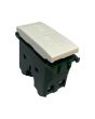 Pulsante Doppio 10A 250V TOT-622-B Compatibile Vimar Plana