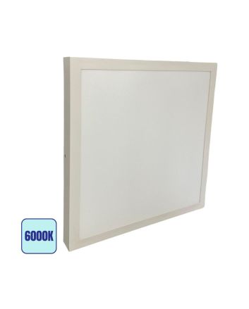 Plafoniera LED 40W 6000K Quadrata con Trasformatore - 40x40cm, 4000lm