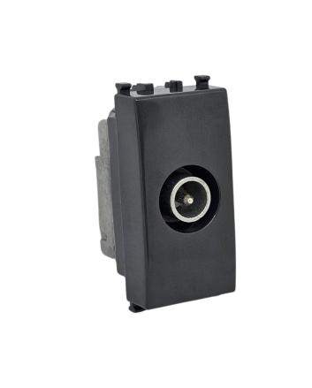Presa TV Passante Compatibile Vimar Plana Antracite - Tot Electric