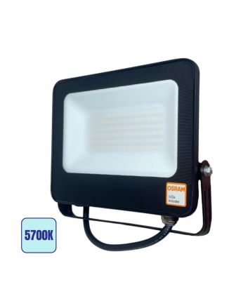 Faro LED 50W Luce Fredda 5700K IP65 IK07 7000lm Orientabile - Osram