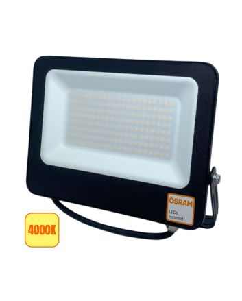 Faro LED 100W Luce Naturale 4000K IP65 IK07 14000lm Orientabile - Osram