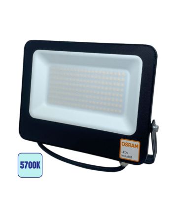 Faro LED 100W Luce Fredda 5700K IP65 IK07 14000lm Orientabile - Osram