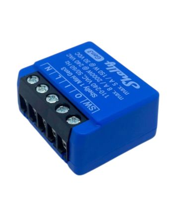 Relè Smart Wi-Fi/Bluetooth 8A 240V con Contatti Puliti - Shelly