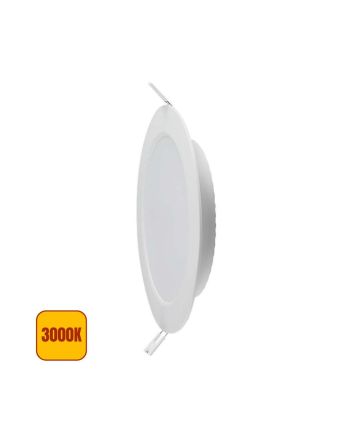 Mini Pannello LED 6W 660lm 3000K Ø120mm Incasso Rotondo - V-TAC