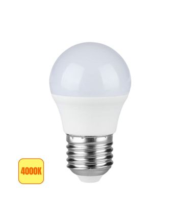 Lampadina LED Chip Samsung E27 6.5W G45 Luce Naturale 4000K 600lm - V-Tac