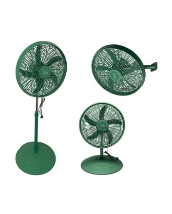 Ventilatore 3 in 1 Verde 130xØ50cm 75W Tavolo/Muro/Piantana - Coveri