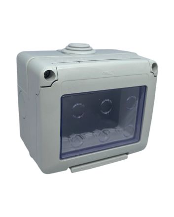 Contenitore Stagno 3 Moduli IP55 con Portella GW27043 - Gewiss