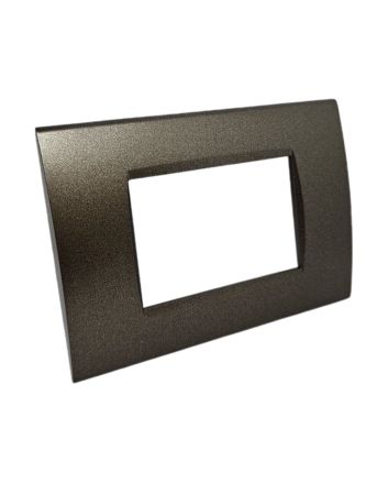 Placca 3 Posti Testa di Moro Compatibile Living Light - Tot Electric