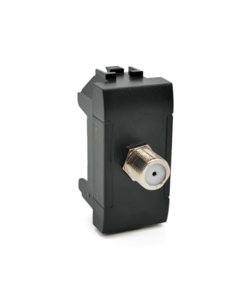 Presa TV Satellitare Nera Antracite Compatibile Living International