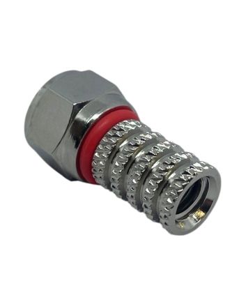Connettore F Maschio in Ottone Nickelato Ø5 mm per RG58 - Corel