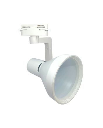 Portafaretto LED E27 Ø115mm Bianco per Binario Monofase - Led Italia