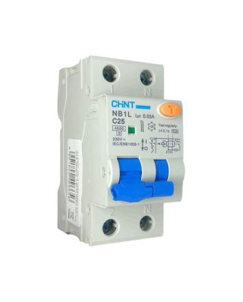 Magnetotermico Differenziale 2 Moduli 25A 30mA 4.5kA Curva C - Chint