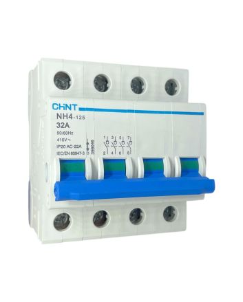 Sezionatore 4 Moduli 32A 415V IP20 AC-22A NH4-125 - Chint