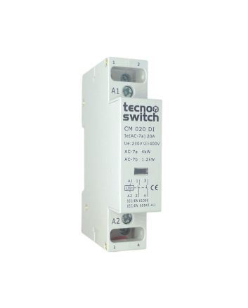 Contattore Modulare 20A 230V 2NA 1 Modulo DIN - Tecnoswitch