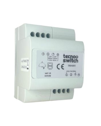 Trasformatore 24V 40VA Modulare 3 Moduli DIN IP20 - TecnoSwitch