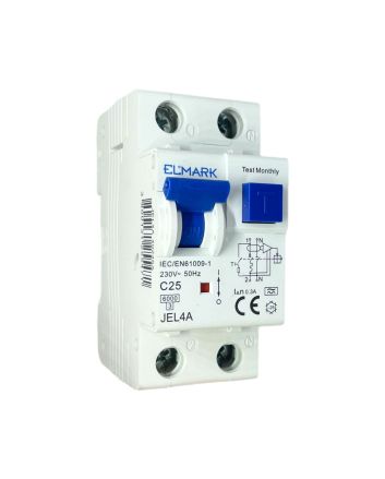 Magnetotermico Differenziale 2 Moduli 25A 300mA 6kA Curva C - Elmark
