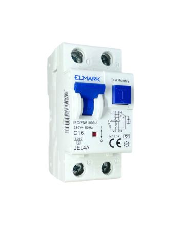 Magnetotermico Differenziale 2 Moduli 16A 300mA 6kA Curva C - Elmark
