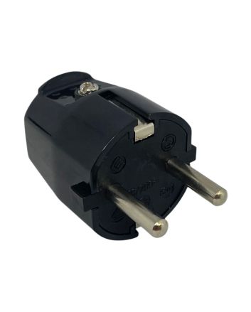 Spina Schuko 16A+T Nera 250V IP20 da Assemblare FG28607 - FAEG