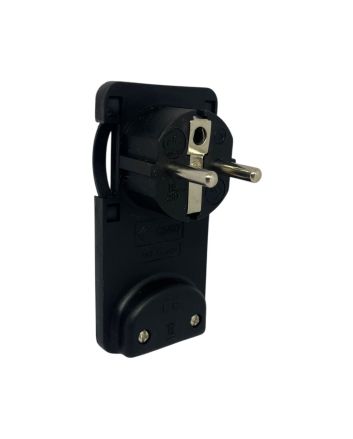 Spina Schuko 16A+T Nera 250V IP20 da Assemblare FG28619- FAEG