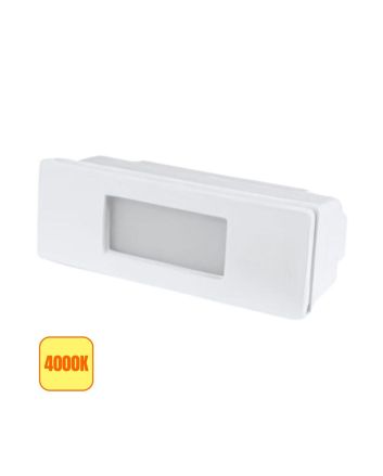Segnapasso LED Nina 150 da Incasso R7s Bianco 4W IP55 - Fumagalli