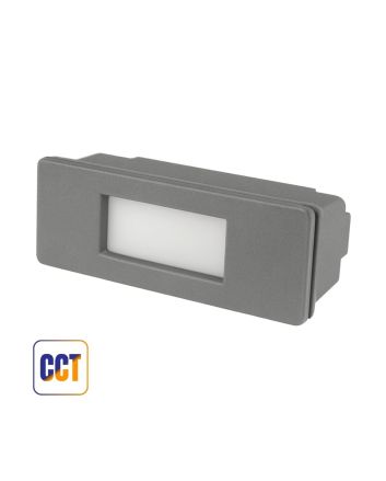 Segnapasso LED Nina 150 Incasso R7s Grigio 3,5W CCT IP55 - Fumagalli