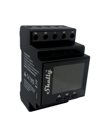 Relè Smart Monofase 4 Canali 40A DIN WiFi con Display - Shelly