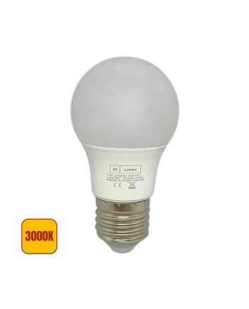 Lampadina LED E27 G45 7W Luce calda 3000K 630 Lumen LM7007 - Ledme