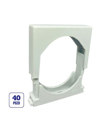 Confezione 100 Clips Fissatubo a Morsetto Ø23–35mm FG16062 - FAEG