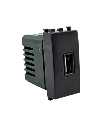 Presa USB 5V 2A Compatibile Vimar Plana Antracite - Tot Electric