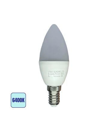 Lampadina LED E14 5,5W 6400K 470lm 200° a Candela C37 - V-Tac