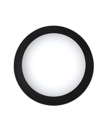 Plafoniera LED Umberta 2xE27 IP66 Nera Opale ⌀350mm - Fumagalli