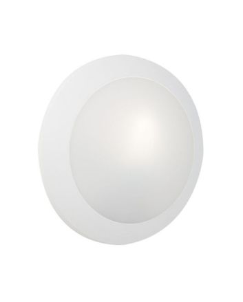 Plafoniera LED Umberta 2xE27 IP66 Bianca Opale ⌀350mm - Fumagalli